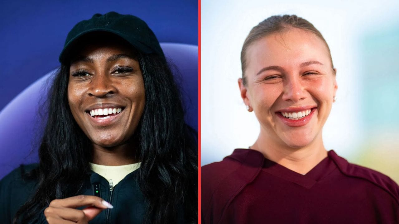 Coco Gauff & Amanda Anisimova swept up in World Cup fever as duo enjoy insane Miami atmosphere in England Vs Norway QF