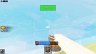 Enchendo o balde para esvaziar o lago (imagem via Roblox)