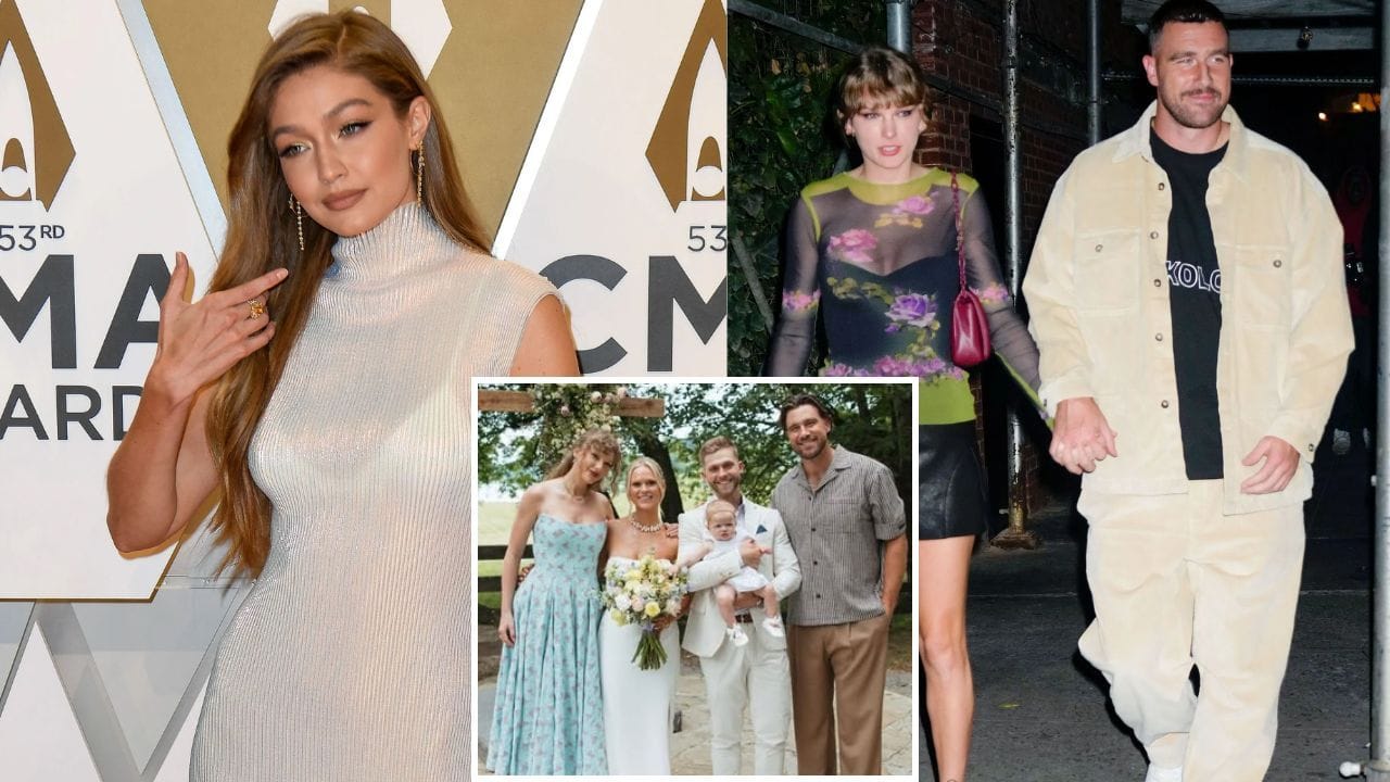 Taylor Swift’s BFF Gigi Hadid serves "soft serve ice cream" look in $14,500 corset dress for singer’s $20,000,000 MSG wedding with Travis Kelce
