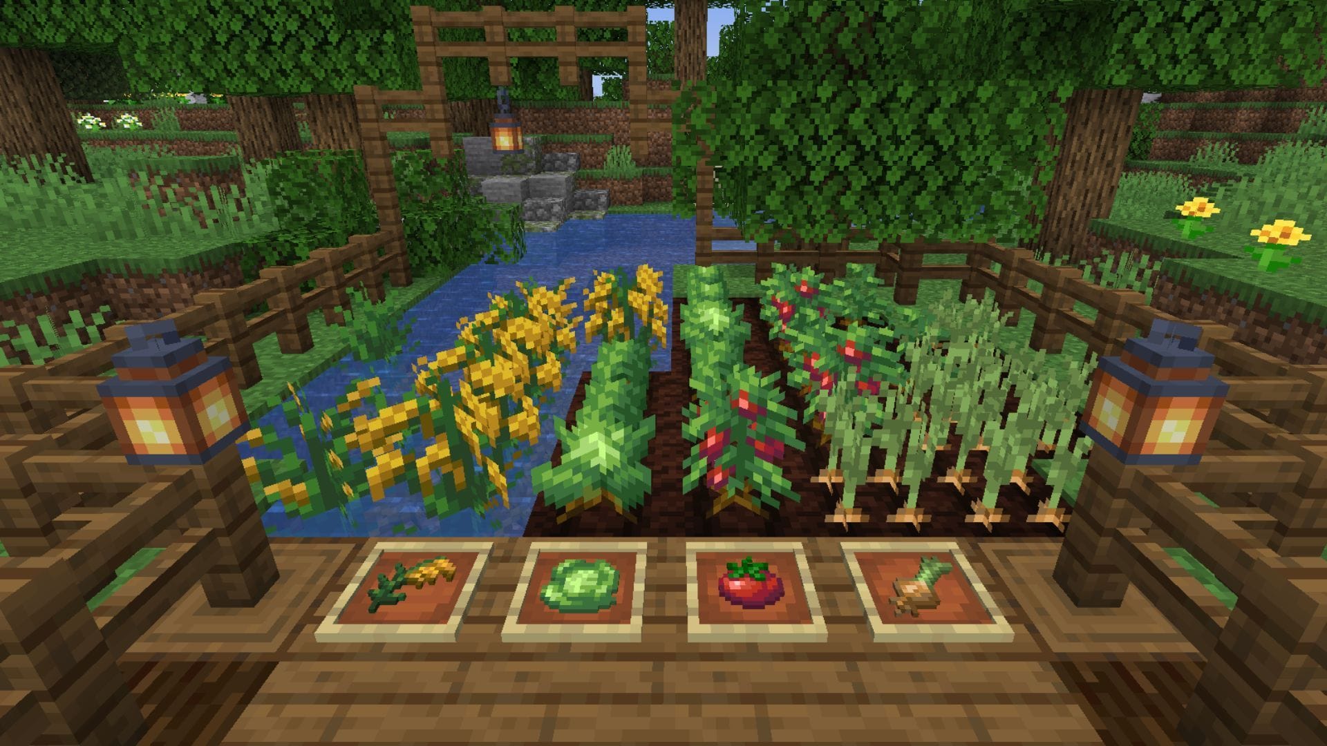 Farmer's Delight melhora muito a mecânica alimentar do jogo (Imagem via Mojang Studios || Modrinth)