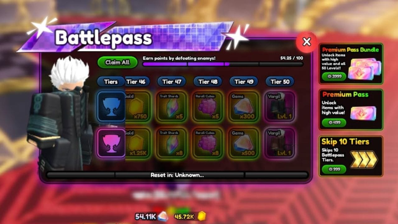 Vargil como recompensa (Imagem via Roblox)