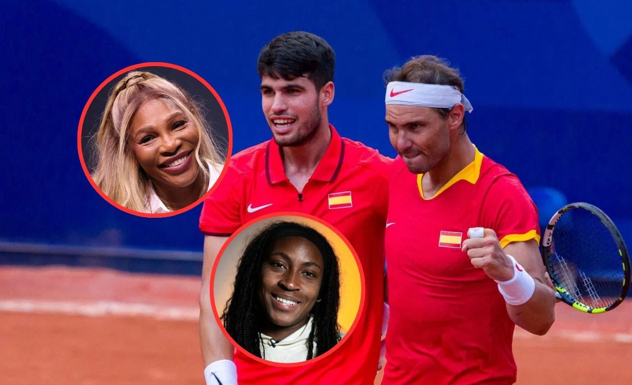 WATCH: Rafael Nadal & Carlos Alcaraz go feral after Spain's FIFA World Cup win; Serena Williams & Coco Gauff also join the party