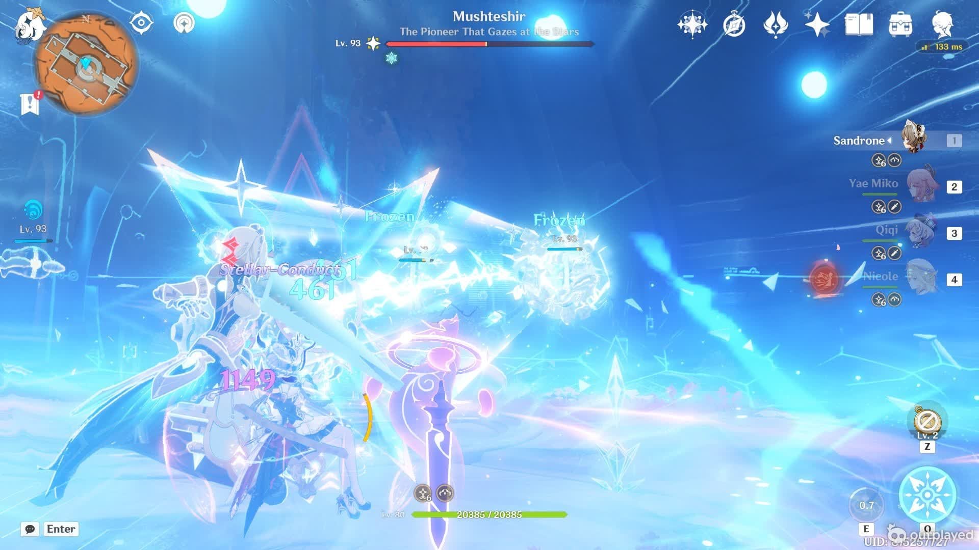 Hit the floating devices (Image via HoYoverse)