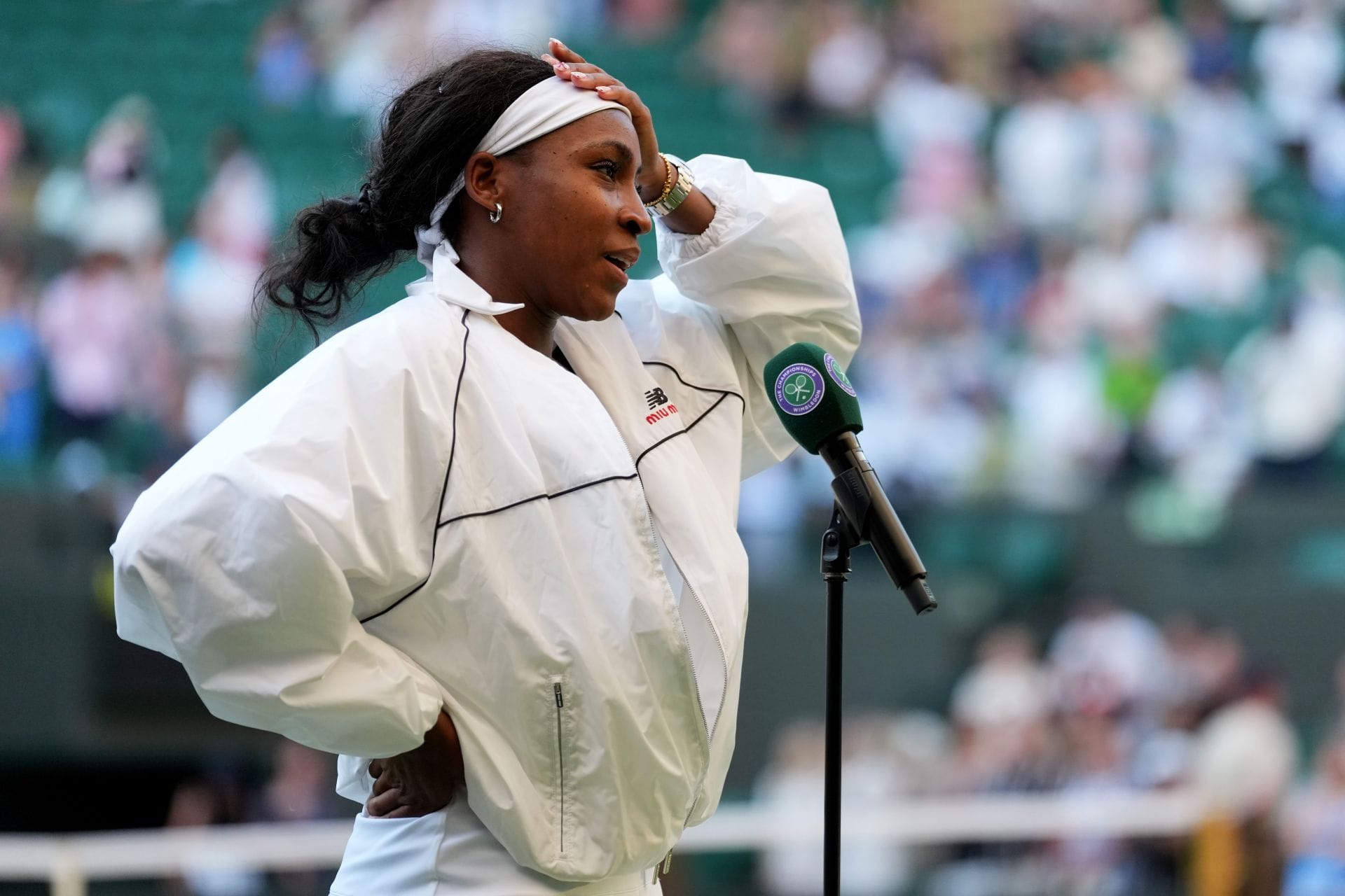 Coco Gauff no The Championships - Wimbledon 2026 em Londres, Inglaterra. (Foto de Getty Images)