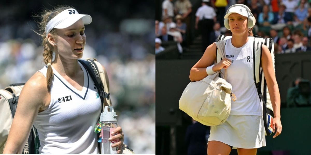 "What a shame"; "Worst WTA player ever" - Elena Rybakina & Iga Swiatek brutally slammed by fans after Wimbledon exits on same day