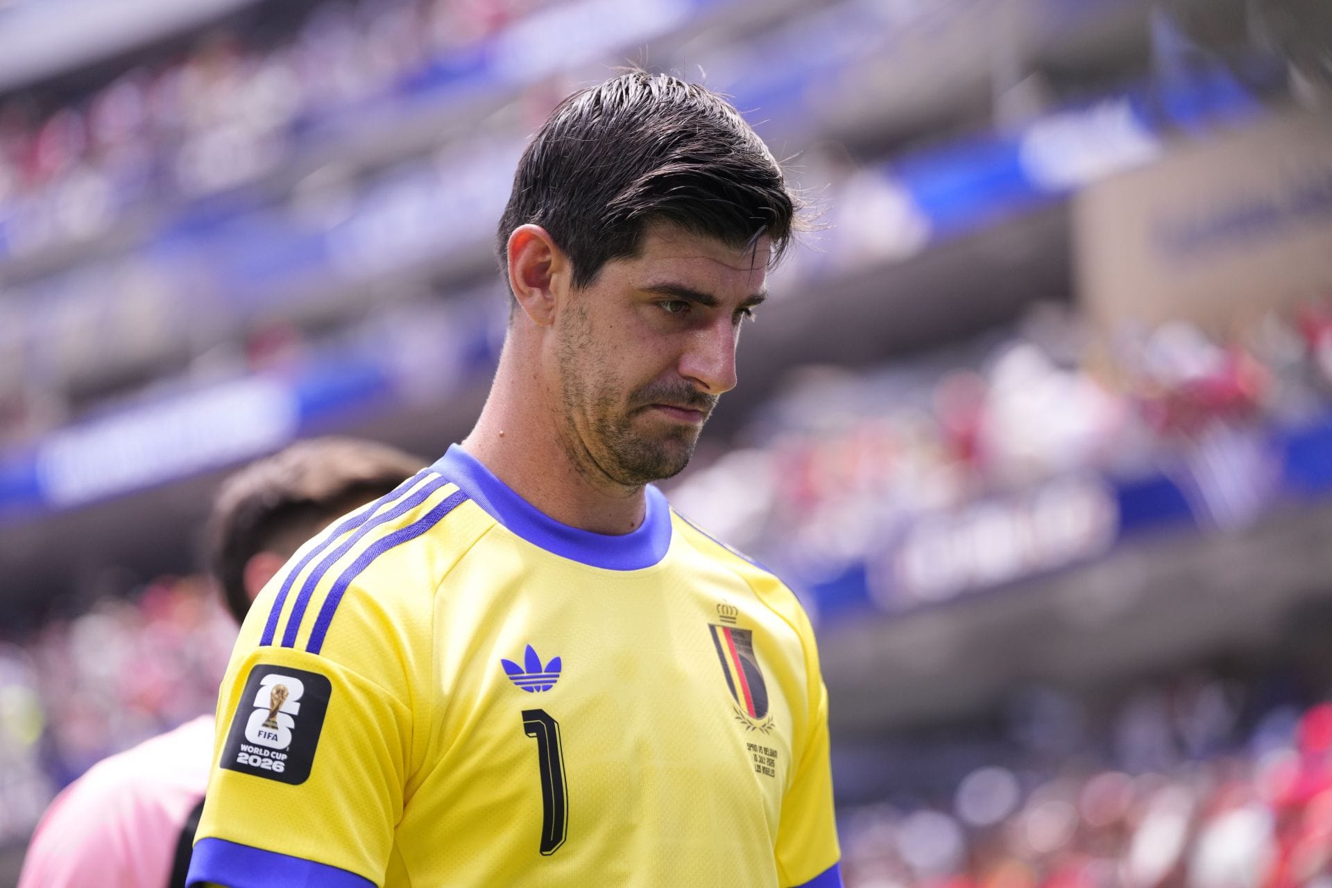 Thibaut Courtois leaves pitch in tears as he gets subbed out after picking up injury in Belgium vs Spain FIFA World Cup QF