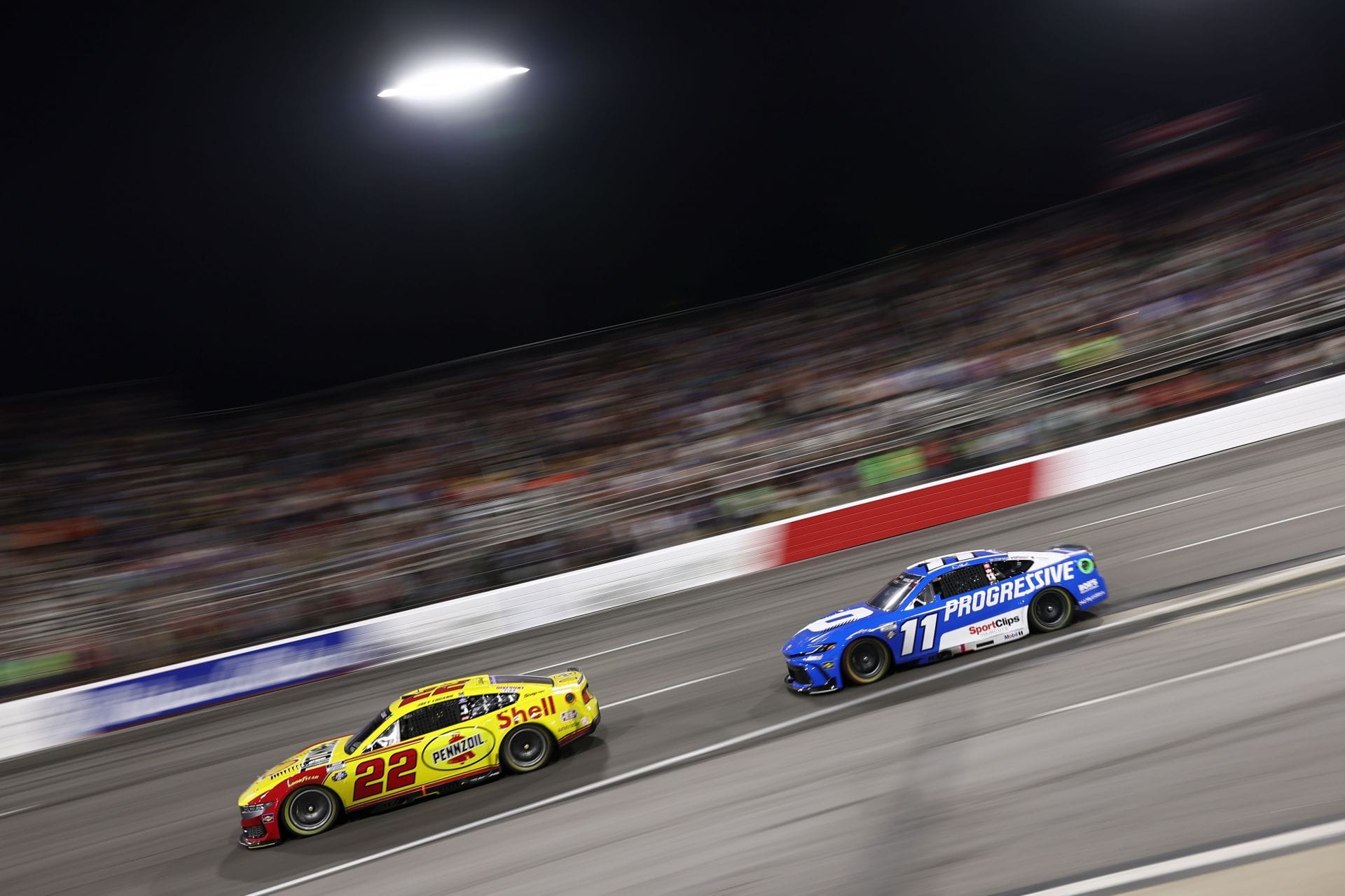 Joey Logano details “cat and mouse” battle with Denny Hamlin at North Wilkesboro