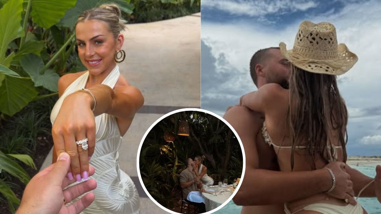 Jake Ferguson's wife Haley slips into emerald-green string bikini while getting intimate with Cowboys TE on honeymoon: In Pics