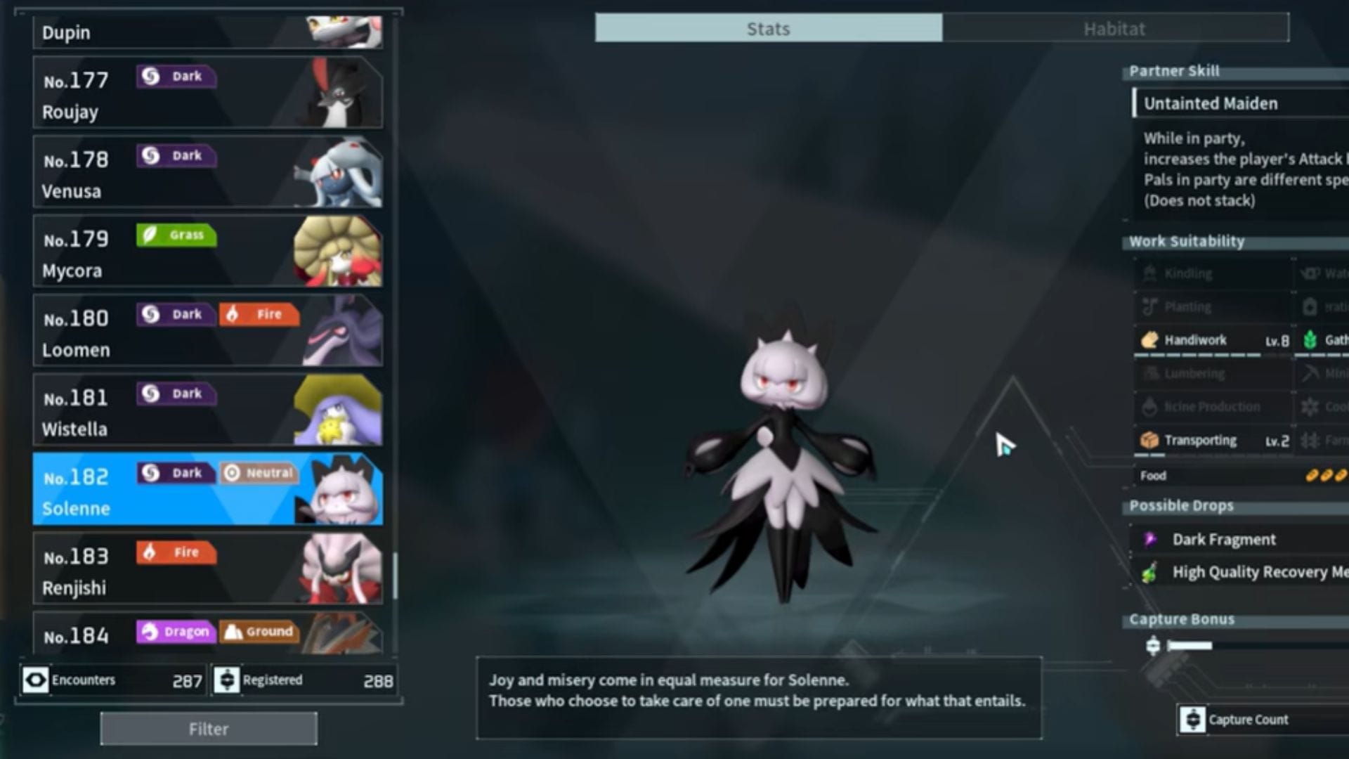 Best Solenne build in Palworld 1.0
