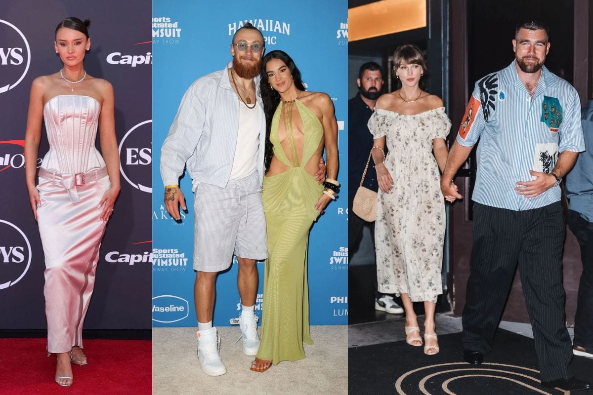 George Kittle's wife Claire reveals suffering major wardrobe malfunction at Taylor Swift wedding before Kristin Juszczyk saved her