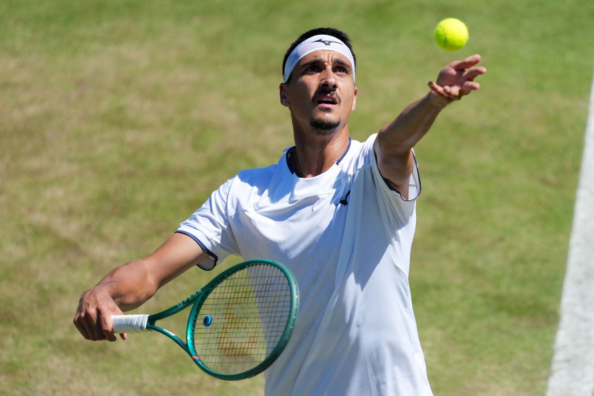 Lorenzo Sonego em Wimbledon 2026. (Fonte: Getty)