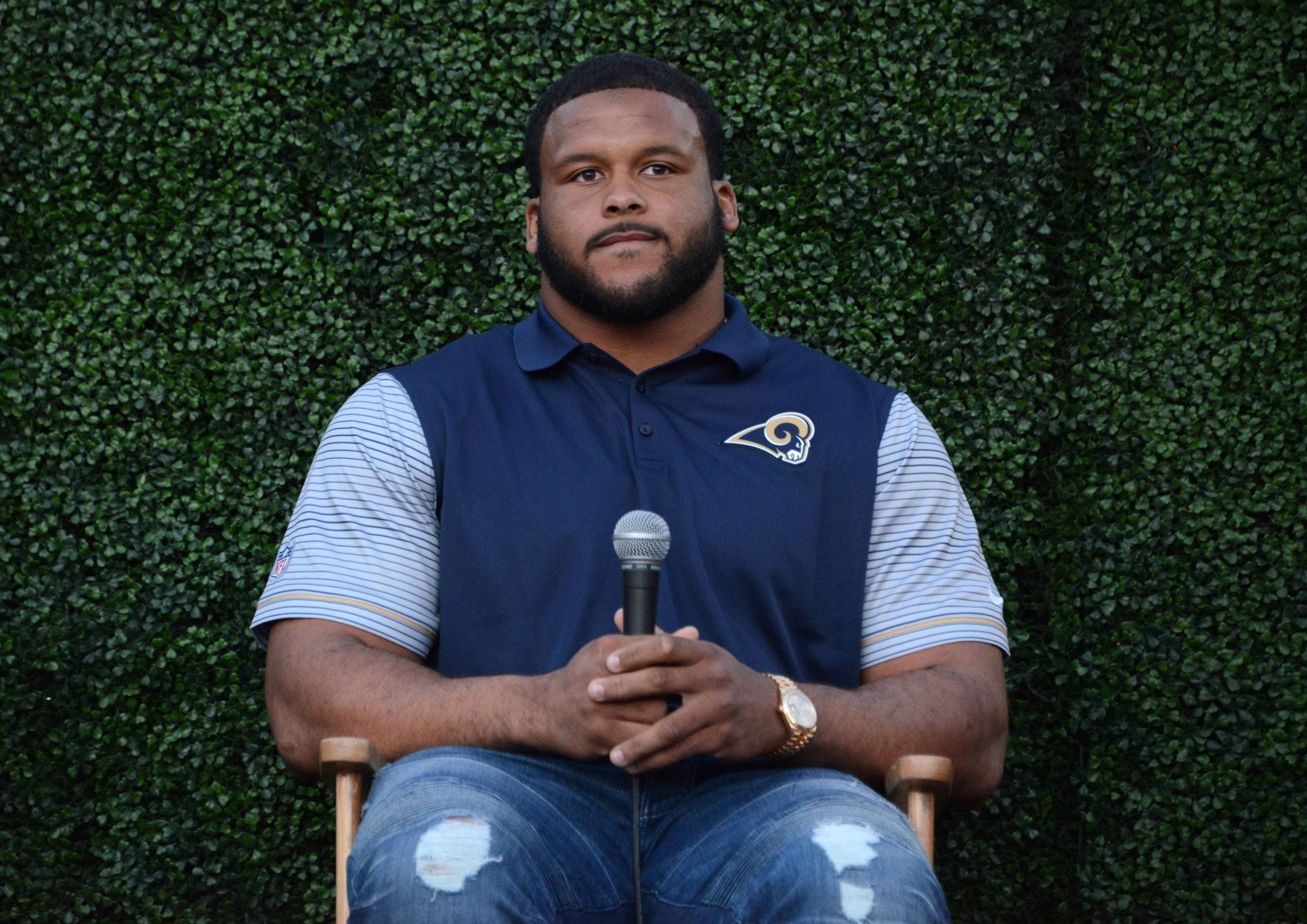 SPOTTED: Rams legend Aaron Donald works out at team facility amid comeback rumors to team up with Myles Garrett