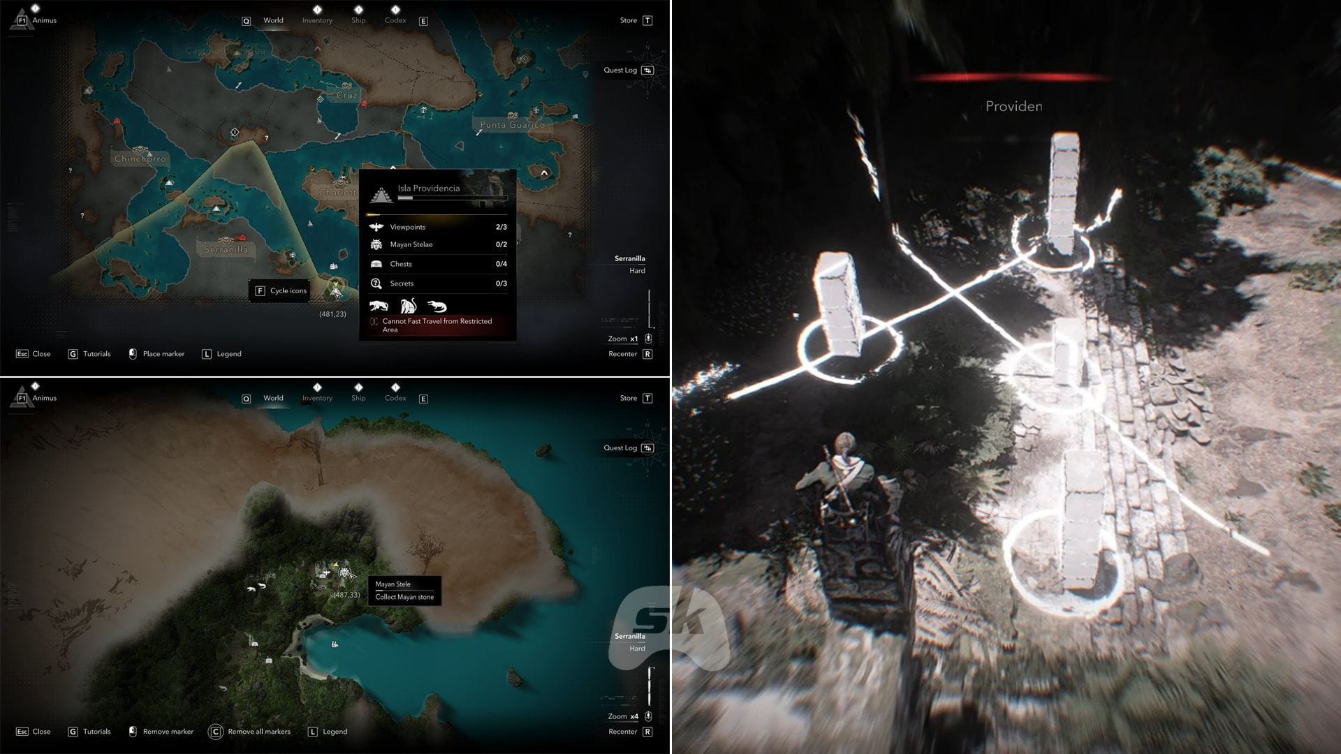 First Isla Providencia Mayan stelae solution (Image via Sportskeeda Gaming || Ubisoft)