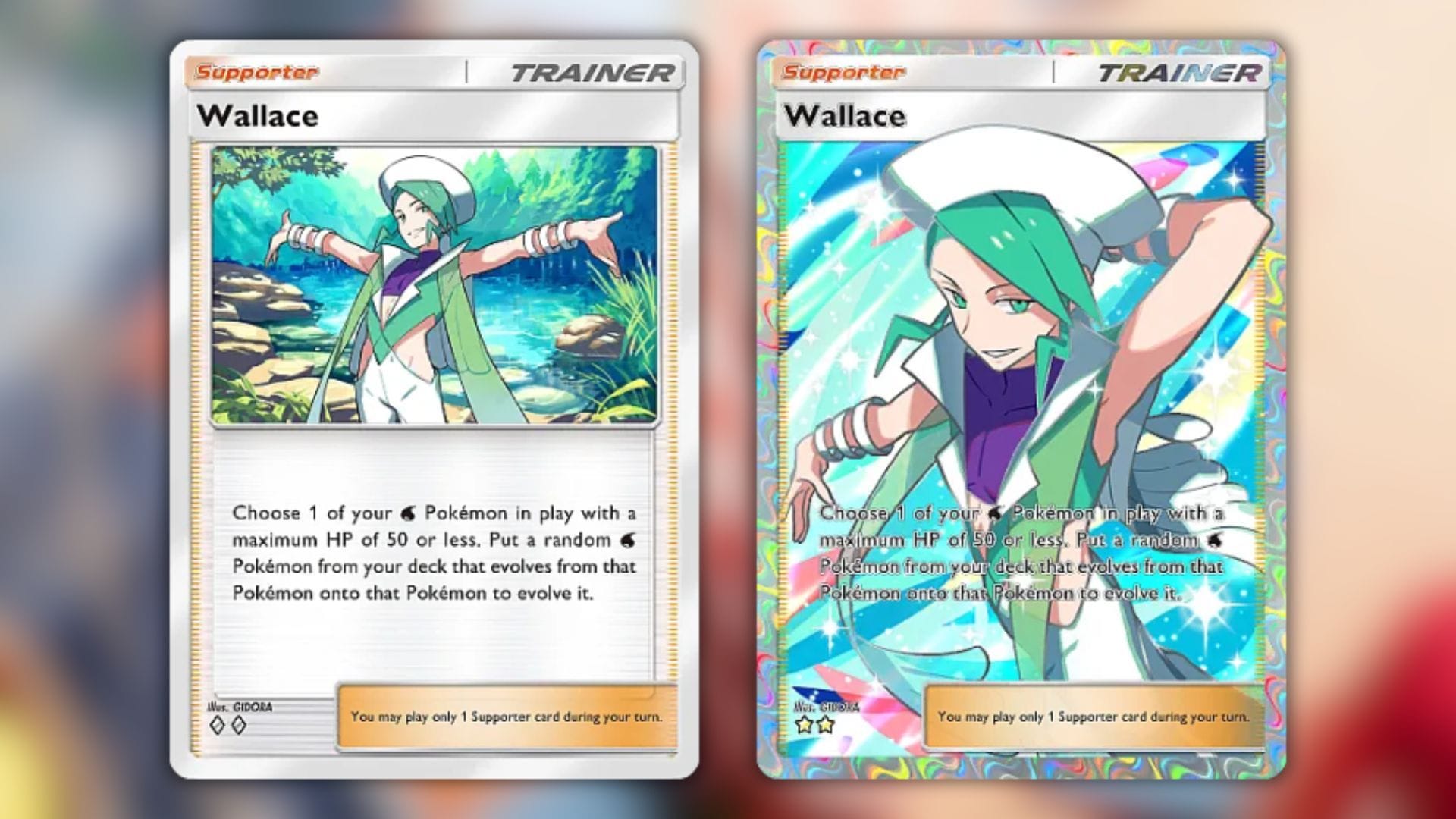 Todas as variantes de Wallace vistas no jogo (Imagem via The Pokémon Company)