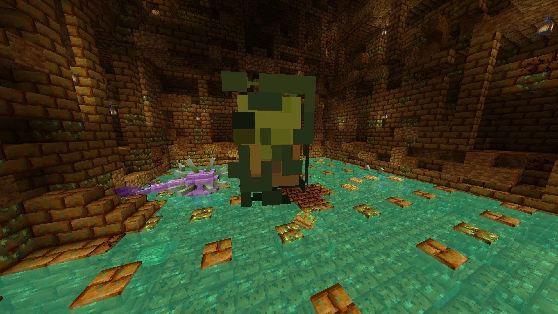 Poisonous potatoes can be used for something better, as shown in the April Fool's update (Image via Mojang Studios)