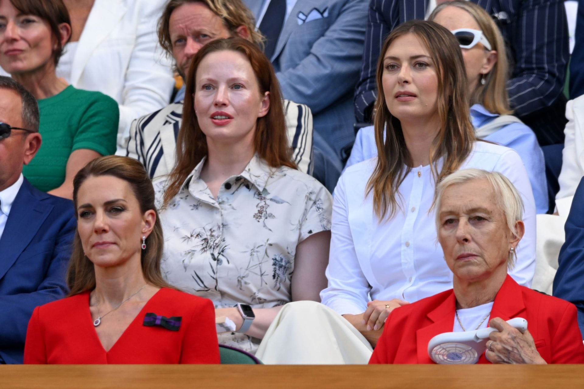 Kate Middleton lights up Wimbledon in fiery red dress as Martina Navratilova's interaction with Princess of Wales in Royal Box goes viral
