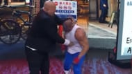 Paul Wight battling Brian Cage in his Street Fight vs the Don Callis Family (Image via YouTube @AEW)