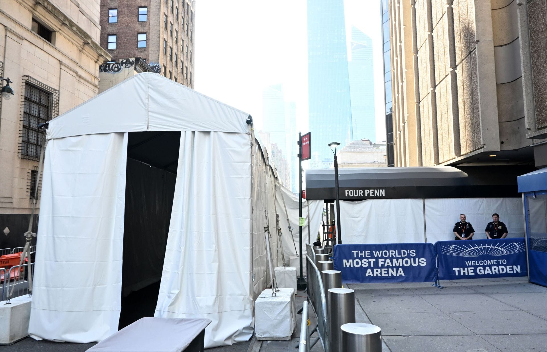A cidade de Nova York se prepara para rumores de casamento de Taylor Swift e Travis Kelce: vistas gerais do Madison Square Garden em 2 de julho de 2026, na cidade de Nova York. (Fonte: Getty)