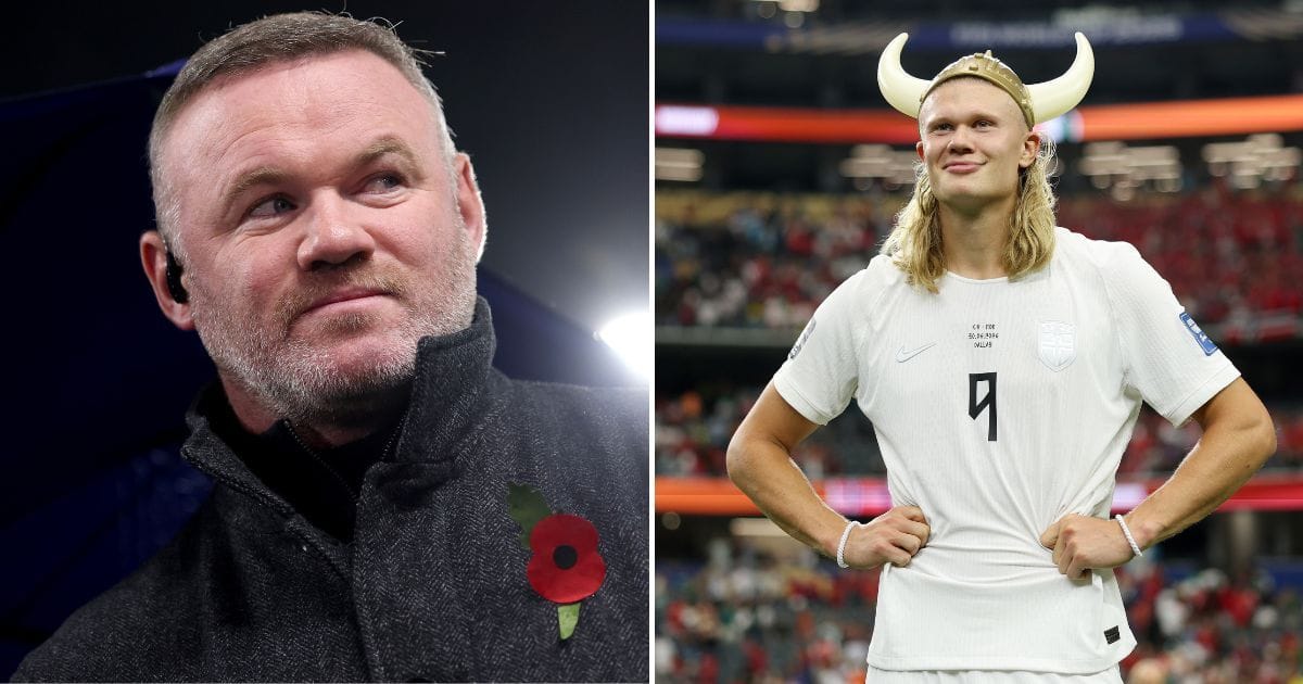 Wayne Rooney gets injured while fulfilling his FIFA World Cup promise to Erling Haaland