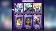 O próximo patch apresenta várias reprises de personagens (Imagem via HoYoverse)
