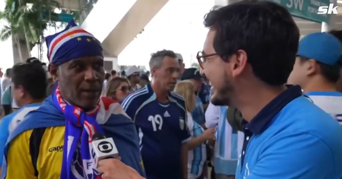 Interviewer in shock as he accidentally links up with Cabo Verde hero Vozinha's father before Argentina FIFA World Cup clash