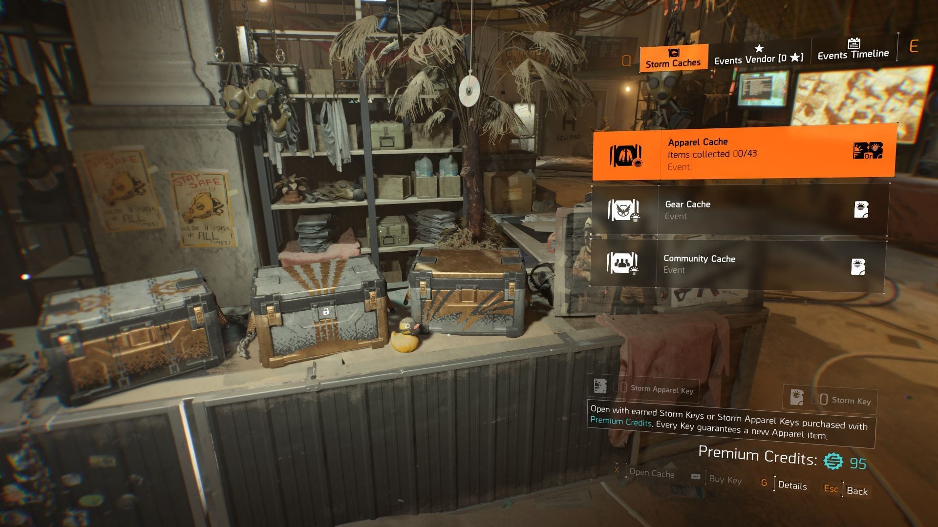 All caches in The Division 2 Dust Storm event (Image via SK Gaming || Ubisoft)