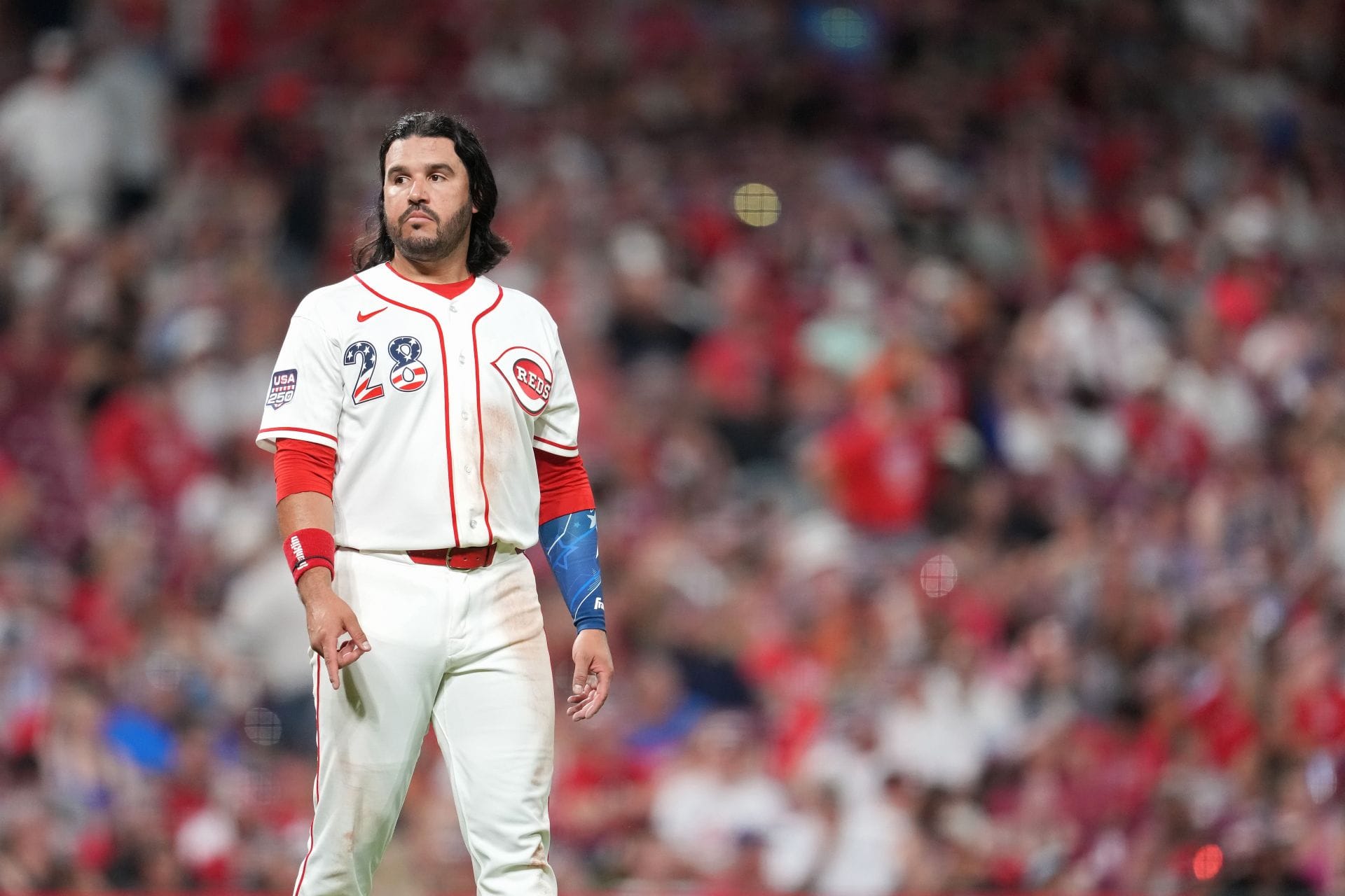 Eugenio Suarez in action for the Cincinnati Reds - Source: Getty