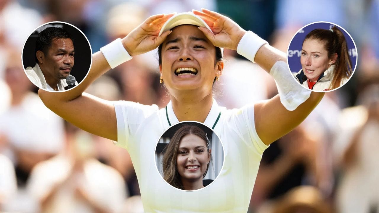 "A star" - Maria Sharapova, Manny Pacquiao, Mikaela Shiffrin & sports world send their love to Alexandra Eala after Wimbledon history