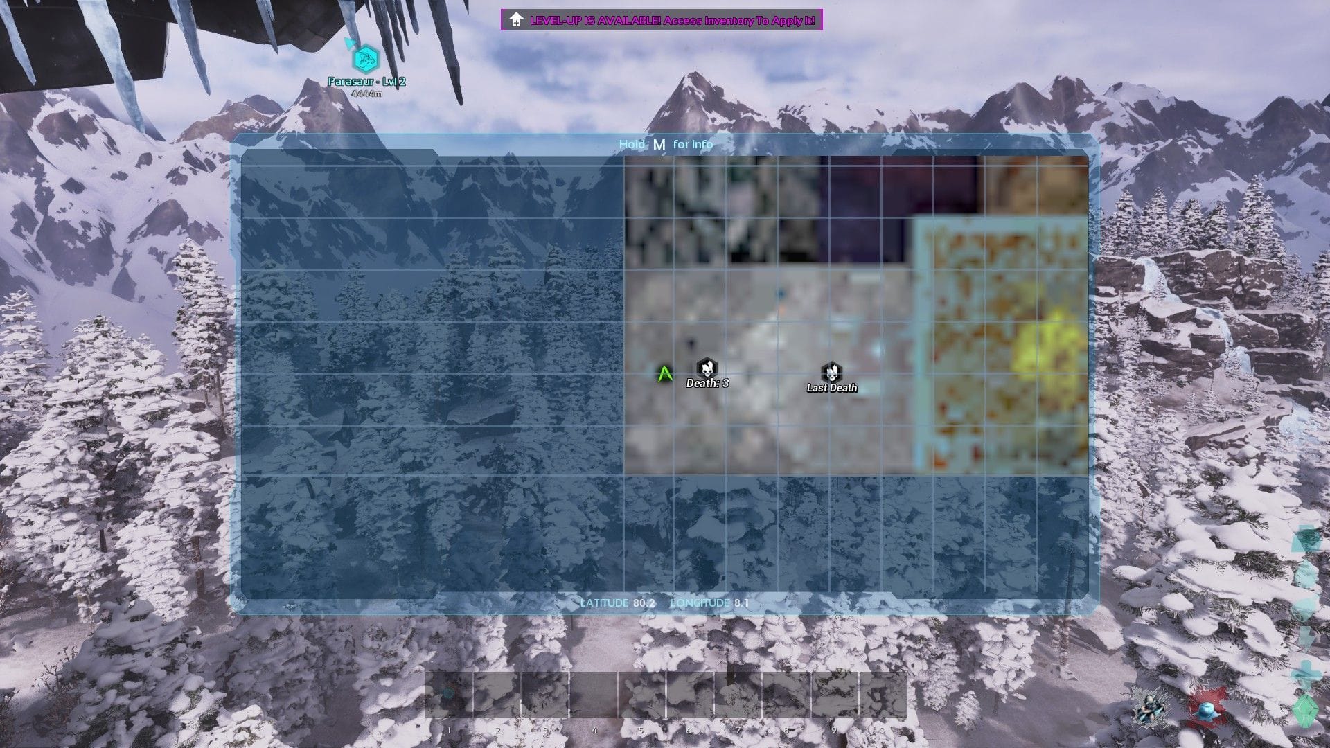 Localização de X-Argentavis em Gênesis 1 (imagem via Studio Wildcard)