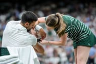 Novak Djokovic da Sérvia no The Championships Wimbledon 2026 em Londres, Inglaterra. (Foto de Getty Images)