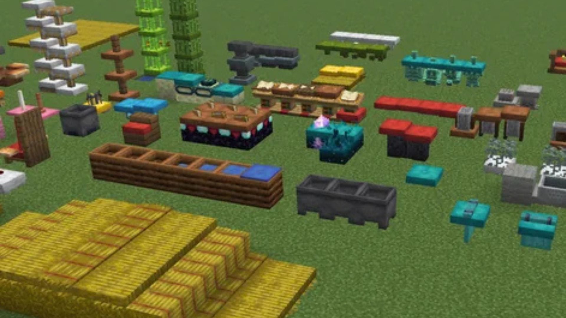 Players can use blocks such as the composter and add cushions in them to give the apperance of filled bucket (Image via Mojang Studios || Reddit/@RatchetGamer)