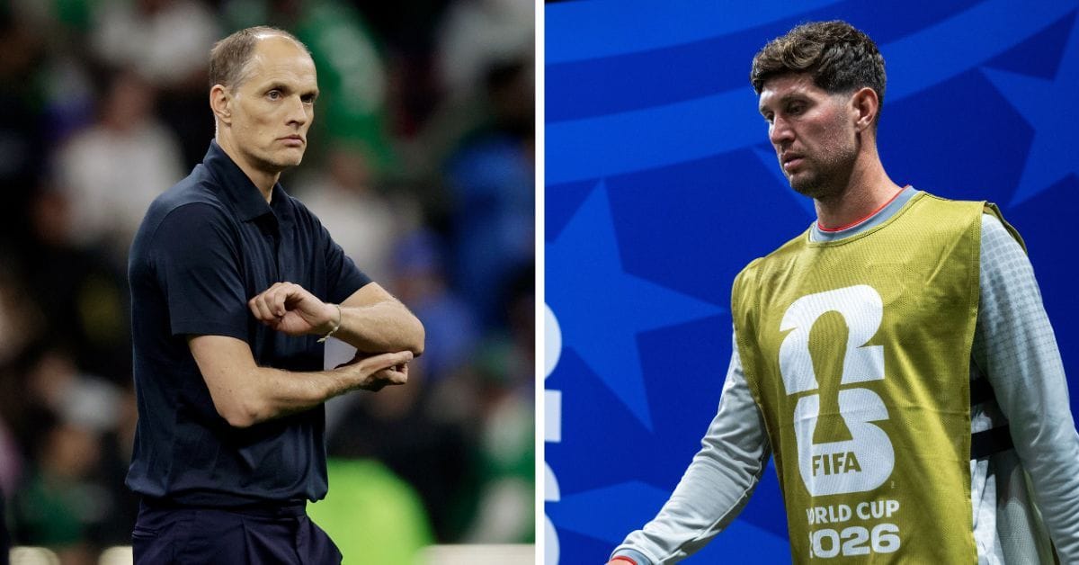 John Stones left Thomas Tuchel worried by faking injury during England’s FIFA World Cup celebrations after Mexico win