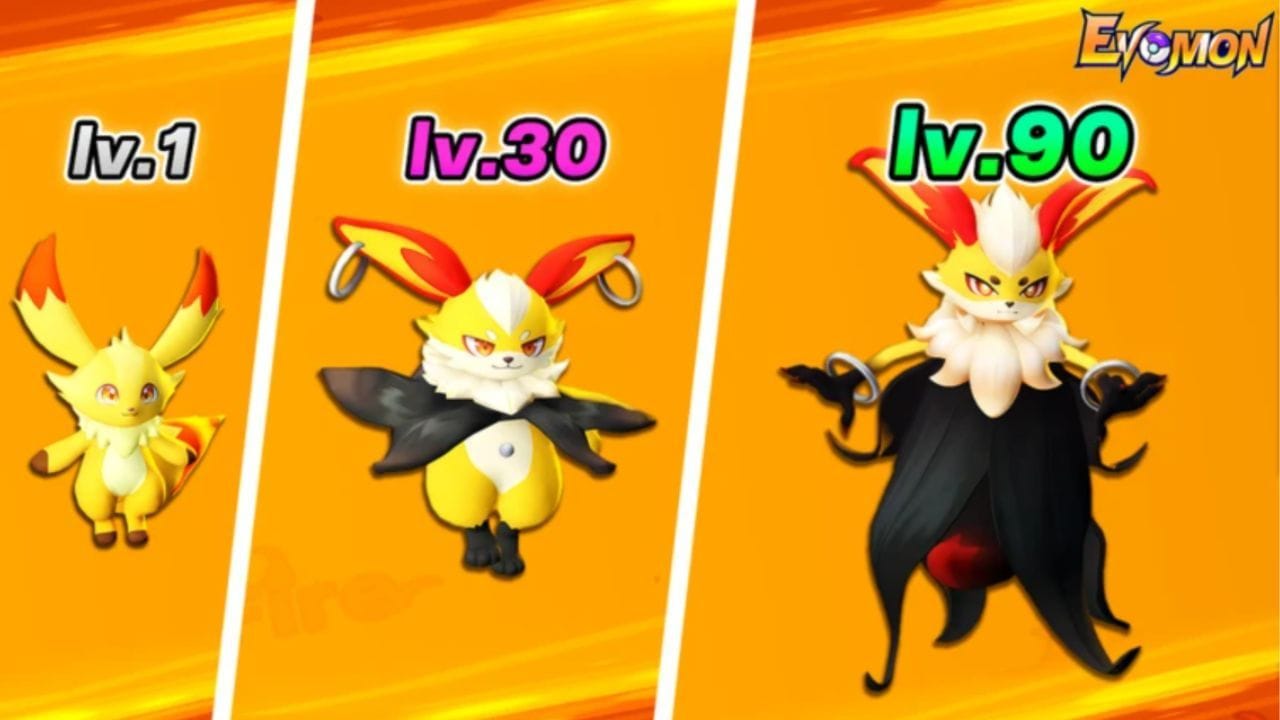 Explicação da melhor equipe em Evomon (Imagem via Roblox)