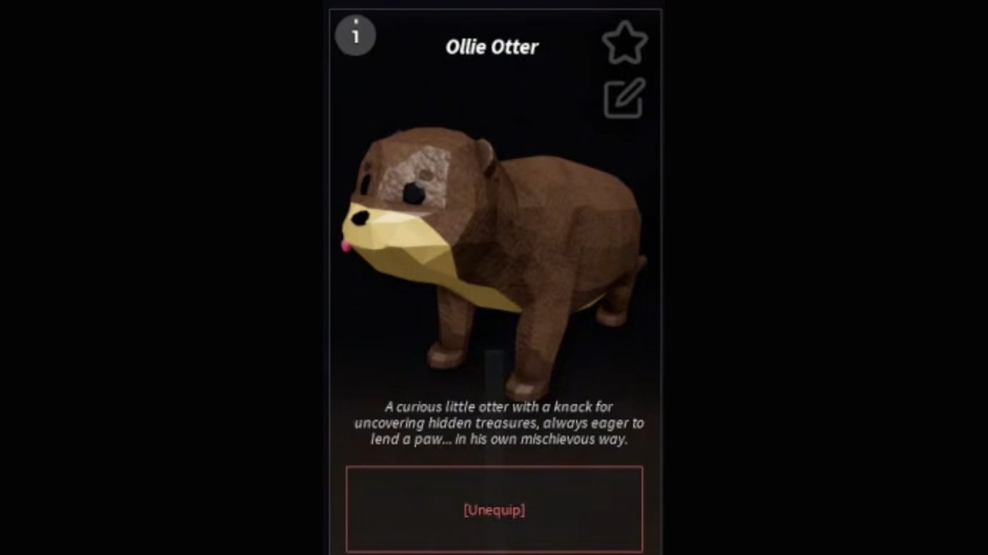 Ollie the Otter (Image via Roblox)