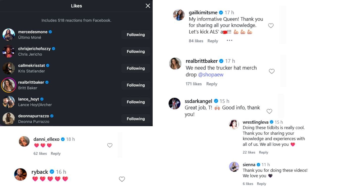 Reação das estrelas (as imagens são capturas de tela retiradas do Instagram/@rebeltanea)
