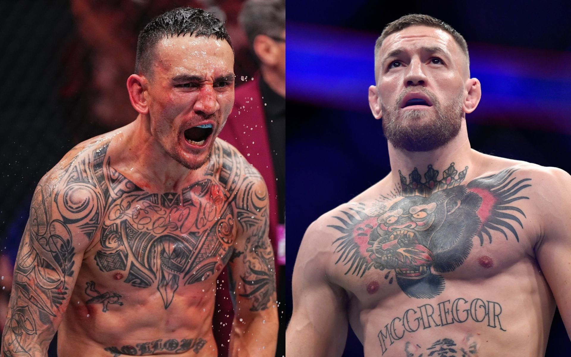 "Just please show up" - Max Holloway believes Conor McGregor is hyping himself up to not pull out of UFC 329