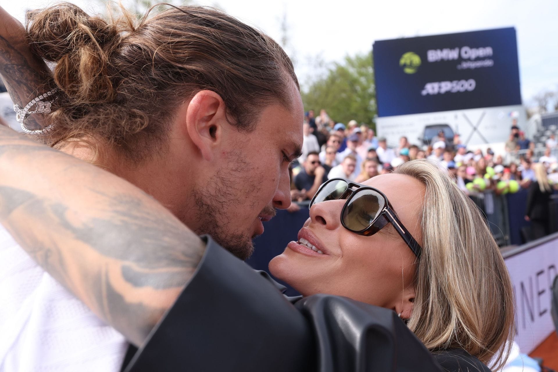 PICTURES: Alexander Zverev's girlfriend Sophia poses in black swimsuit, German flexes physique as couple enjoy romantic Mallorca vacation
