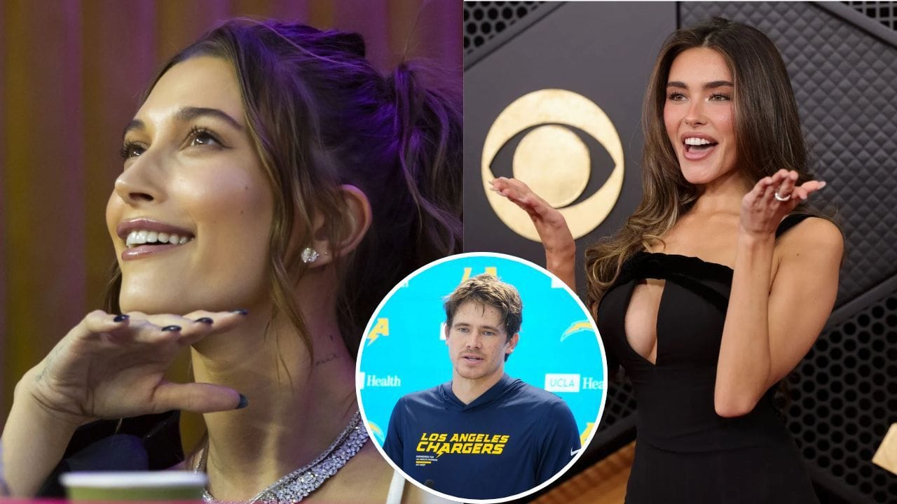 Madison Beer reviving iconic 90s supermodel-off-duty look triggers reactions from Hailey Bieber, Justin Herbert