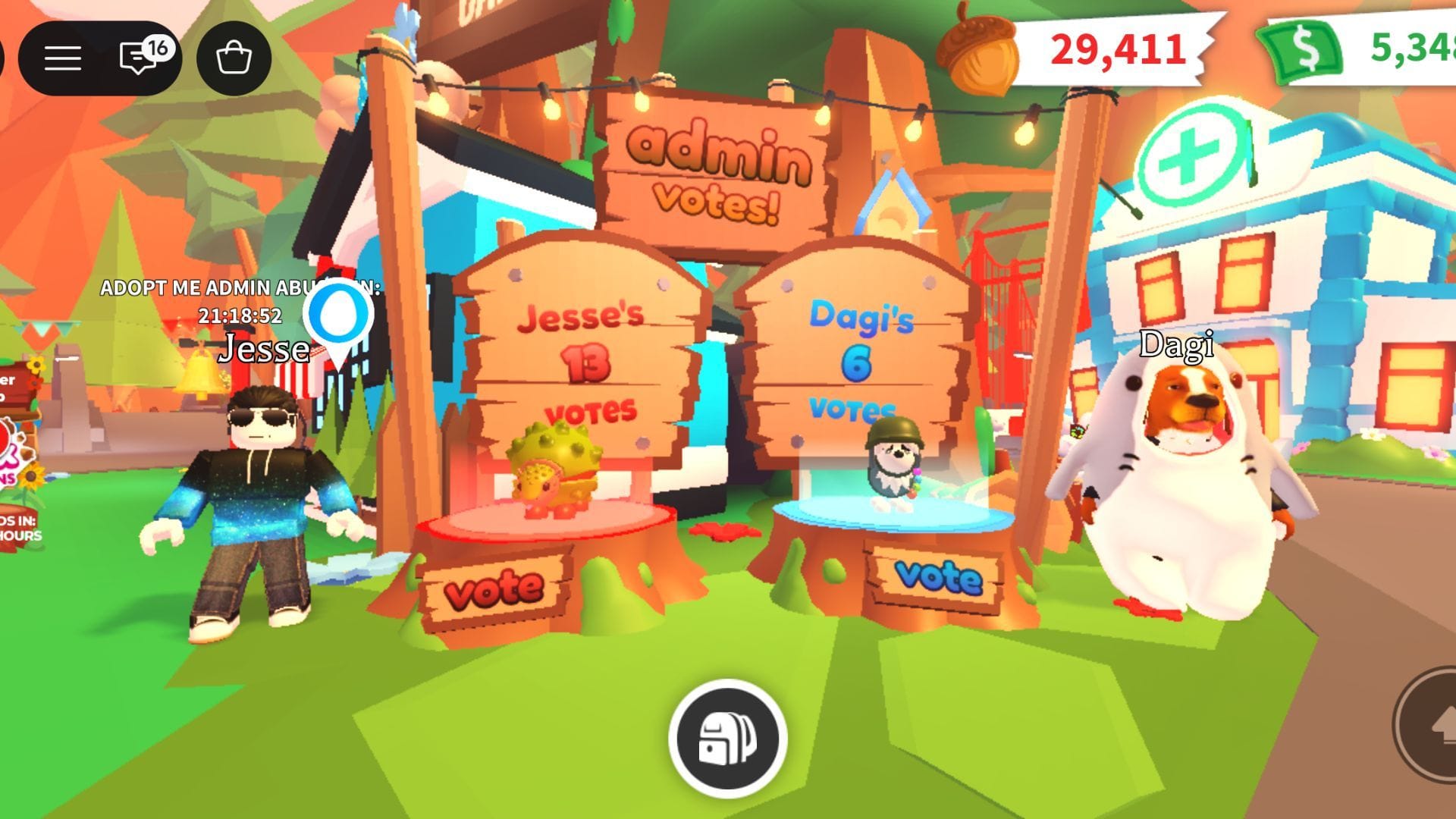 Admin voting kiosk (Image via Roblox)