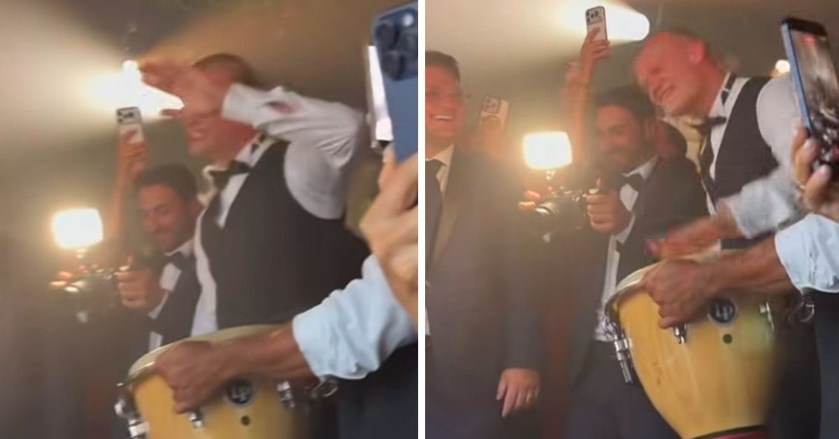 Erling Haaland leads iconic Viking Row at Manchester City teammate Gigi Donnarumma's wedding