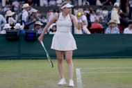 Ekaterina Alexandrova em Wimbledon 2026. (Fonte: Getty)