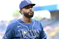 MLB: Junior Caminero em ação pelo Tampa Bay Rays - Fonte: Getty