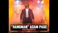 Hangman Adam Page's name card from this week's Collision - Source: AEW Collision