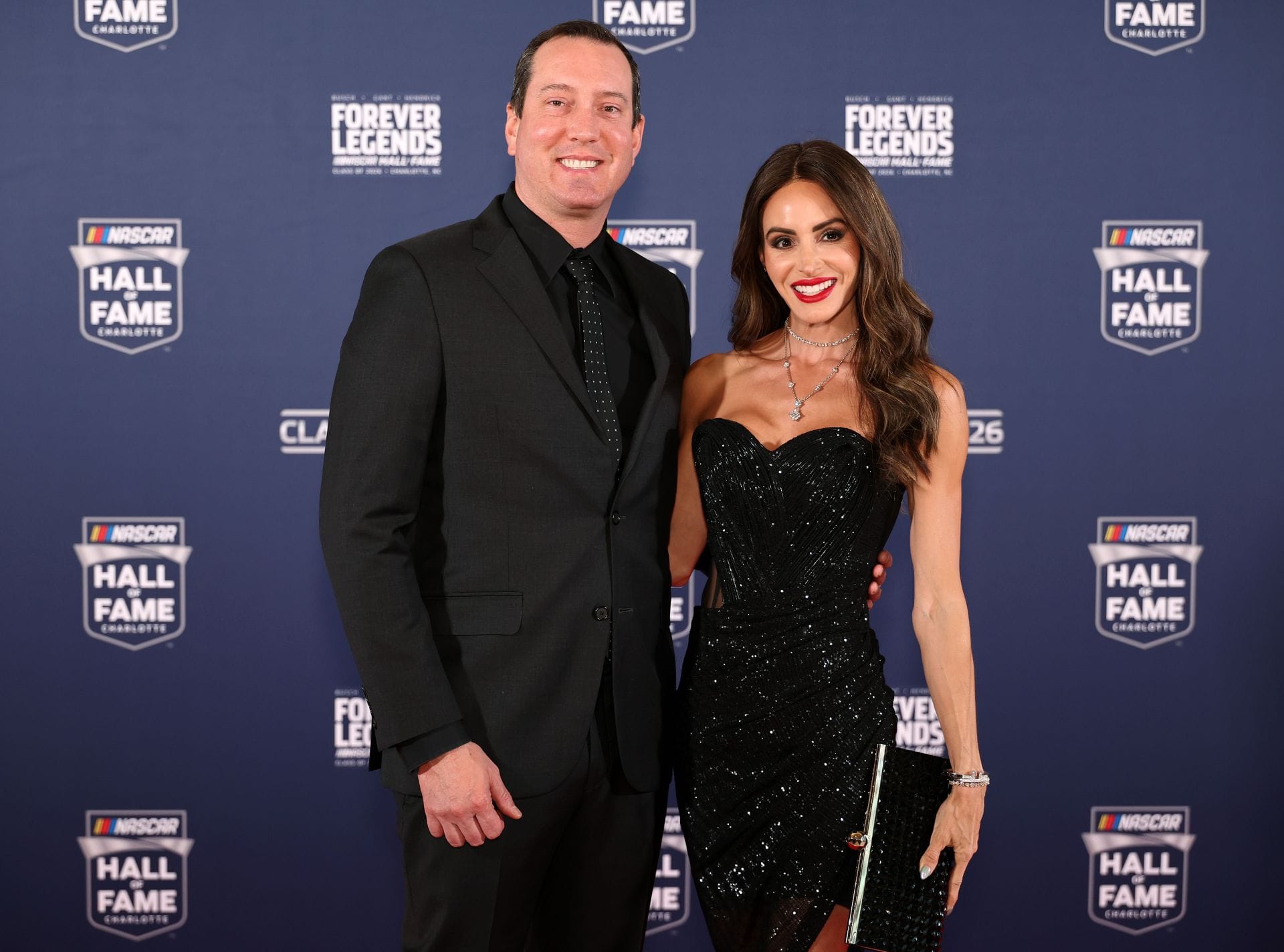 Samantha Busch reacts to the announcement of the Kyle Busch Invitational to benefit the 'Bundle of Joy' territory