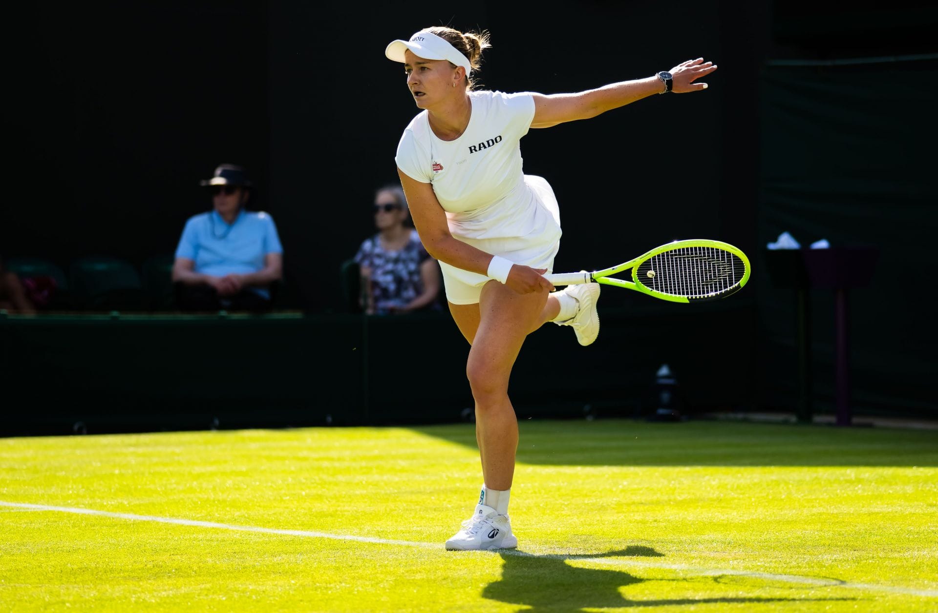 Barbora Krejcikova em Wimbledon 2026. (Fonte: Getty)