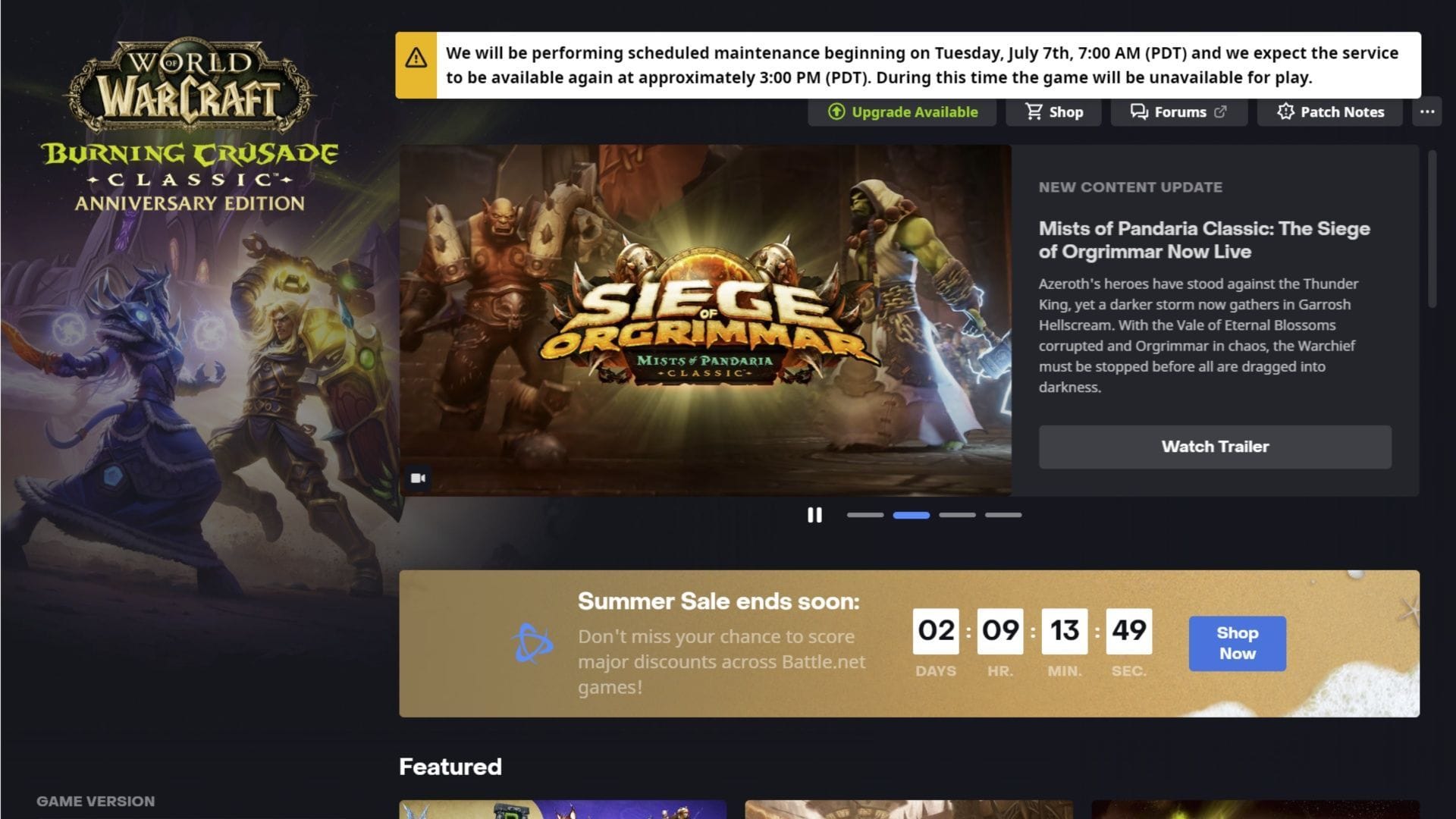 Nota: Este tempo pode mudar, dependendo do que a Blizzard precisa fazer (Imagem via Blizzard Entertainment || Sportskeeda)