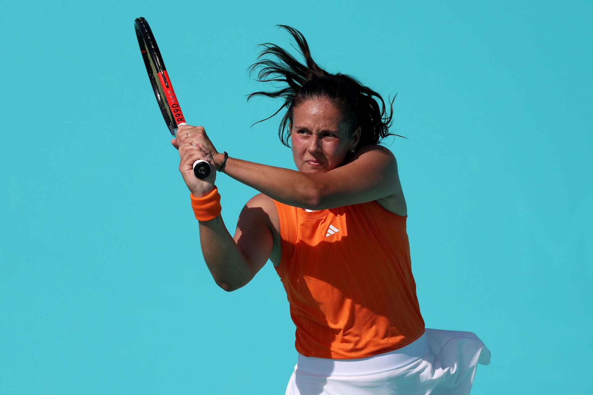 Daria Kasatkina da Austrália durante o Mubadala Abu Dhabi Open em Abu Dhabi, Emirados Árabes Unidos. (Foto de Getty Images)