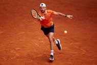 Grigor Dimitrov da Bulgária durante o Mutua Madrid Open em Madrid, Espanha. (Foto de Getty Images)
