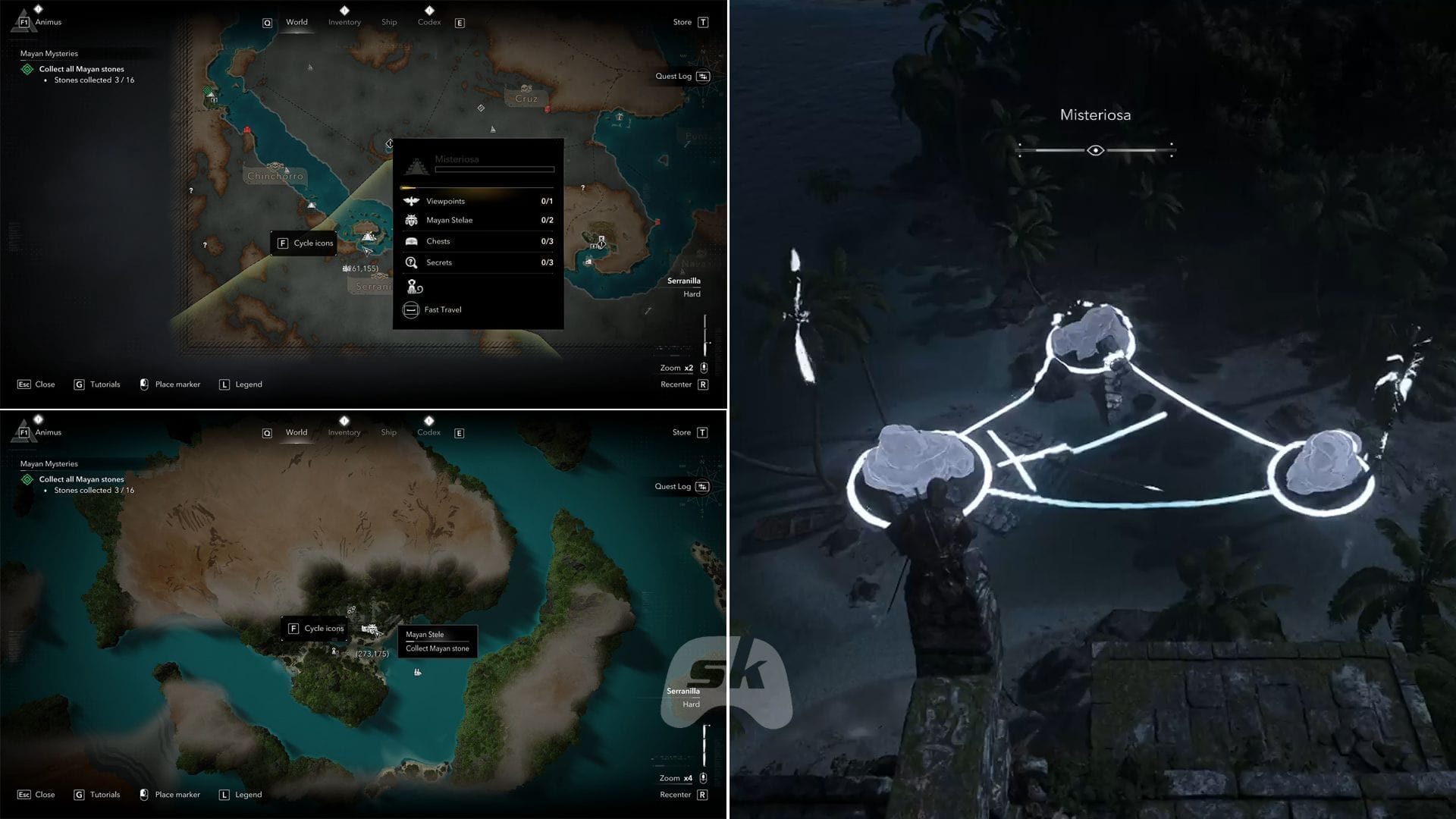 First Misteriosa Mayan stelae solution (Image via Sportskeeda Gaming || Ubisoft)