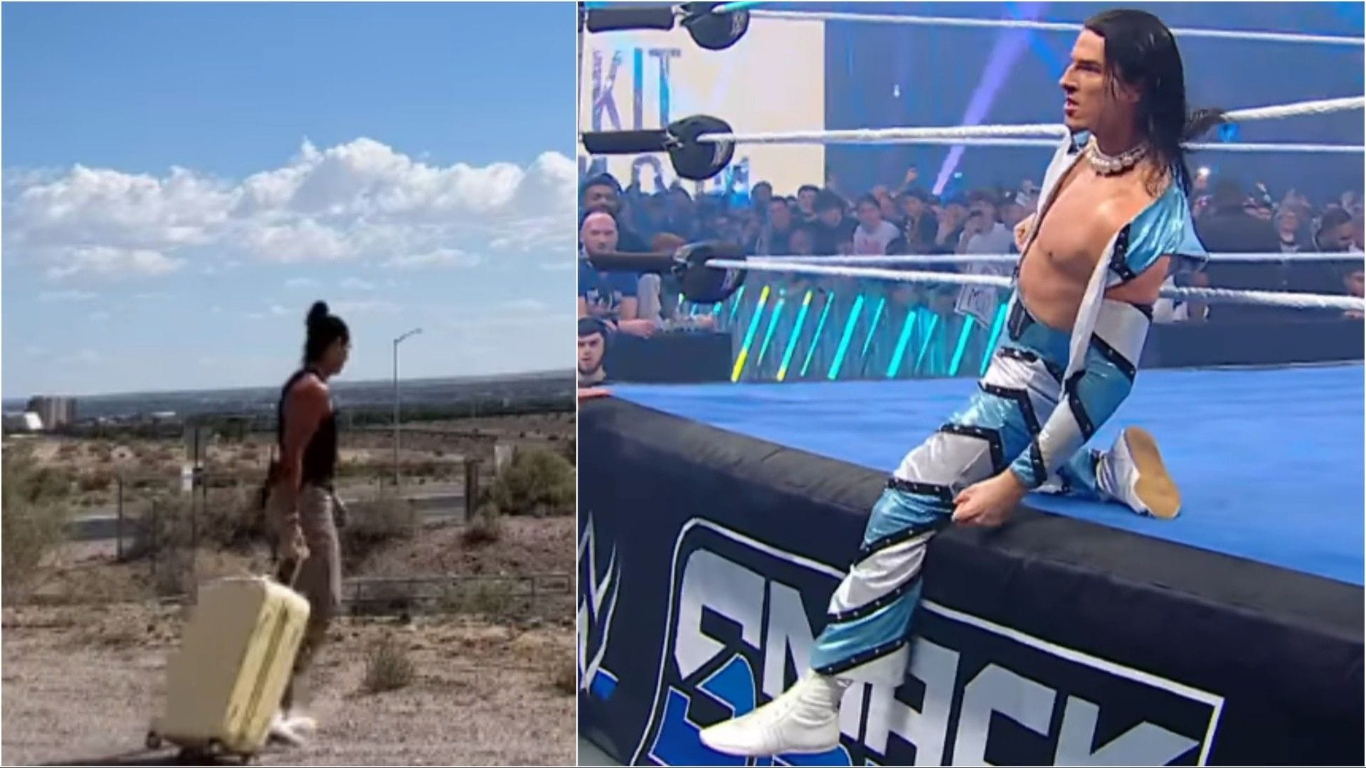 WATCH: Kit Wilson walks all the way through desert to reach the next WWE show